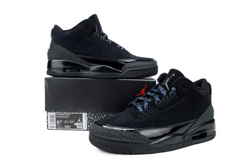 Air Jordan 3 Retro Men Basketball Shoes Black Cat CT8532-001