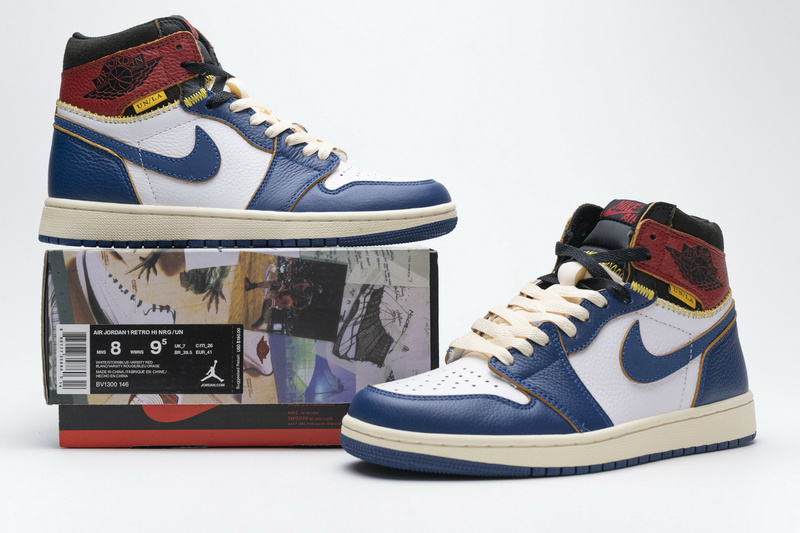 Air Jordan 1 Retro High Union Los Angeles Blue Toe BV1300-146