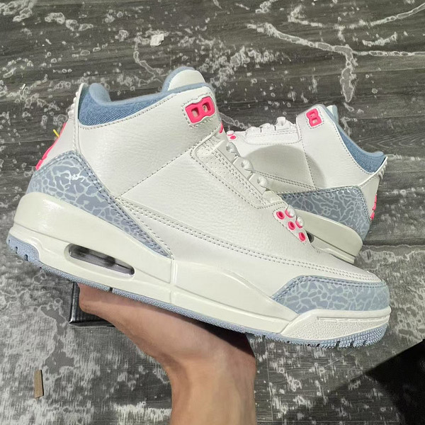 Air Jordan 3 Men Shoes Pink Glow HQ0784-101