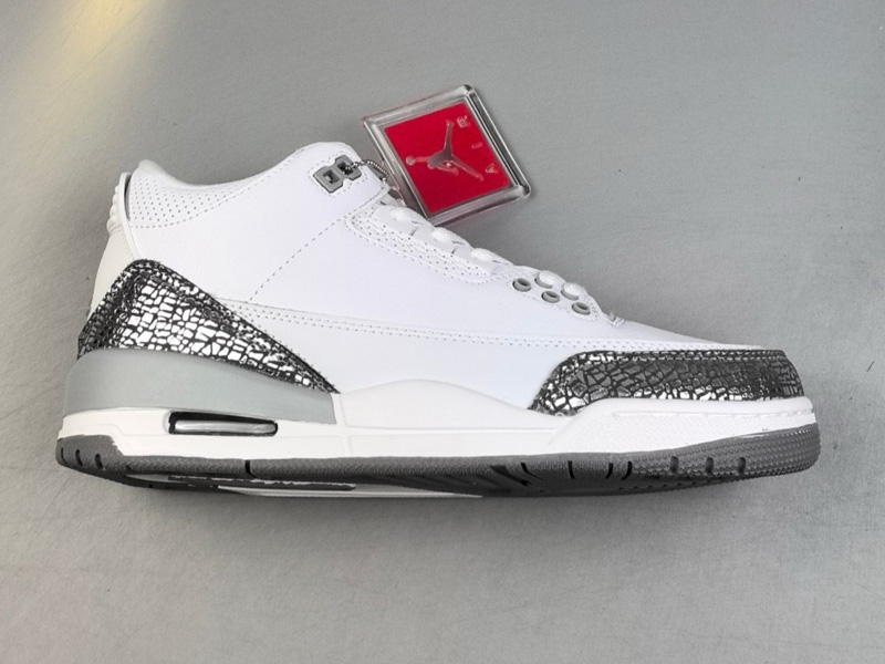 Air Jordan 3 Retro Sail Metallic Silver